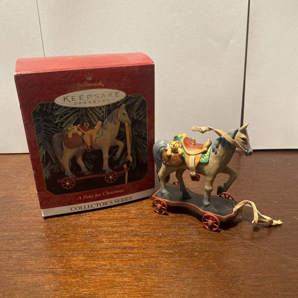 Hallmark Other - Hallmark Keepsake Ornament 1999 A Pony For Christmas #2 In Series